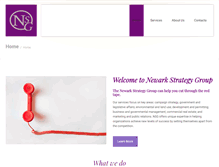 Tablet Screenshot of newarkstrategygroup.com